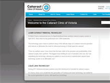 Tablet Screenshot of cataract.com.au